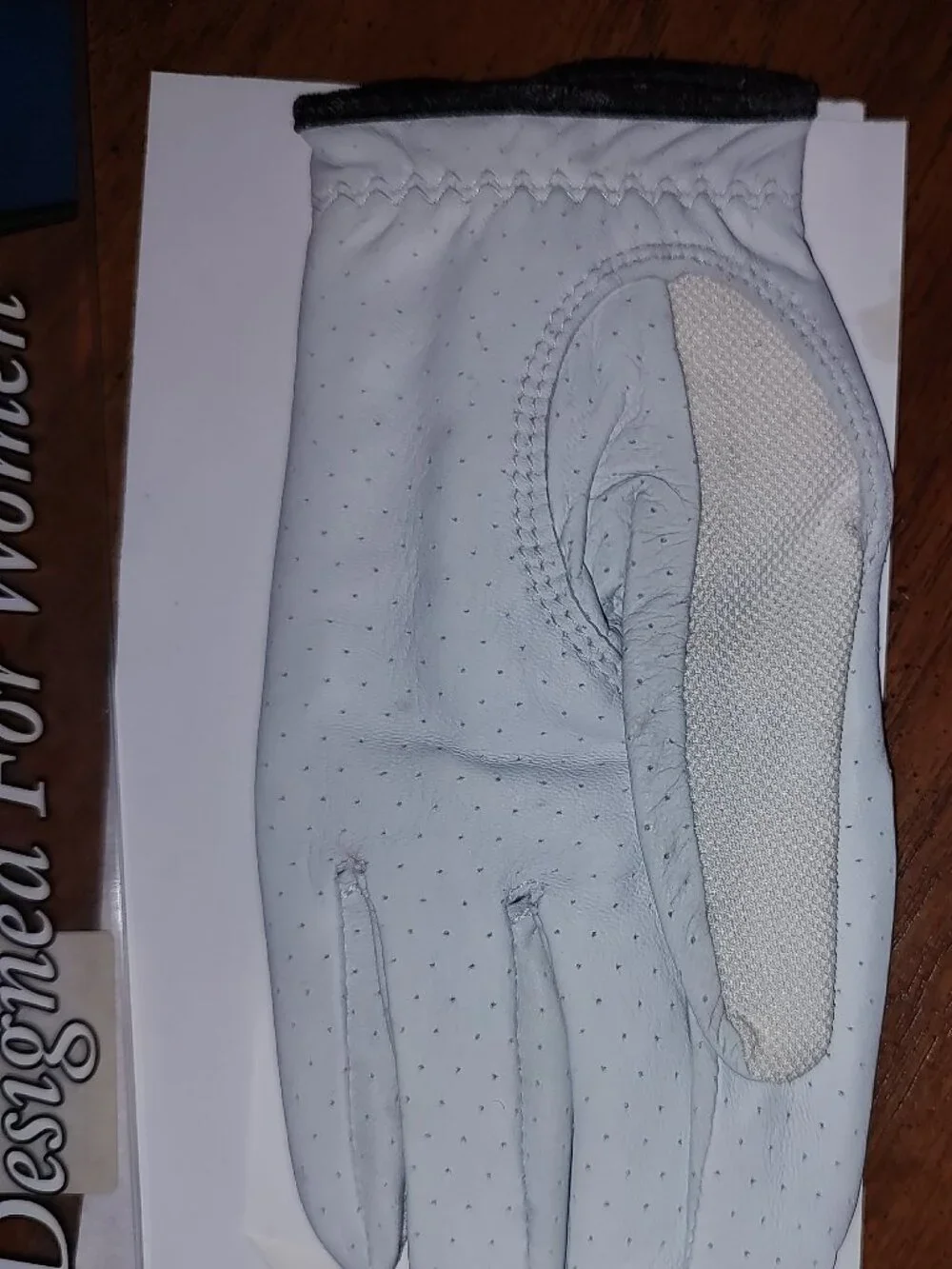FOOTJOY STAY COOLER GOLF GLOVE WOMENS WHITE LEATHER PALM MESH BACK LEFT/SMALL